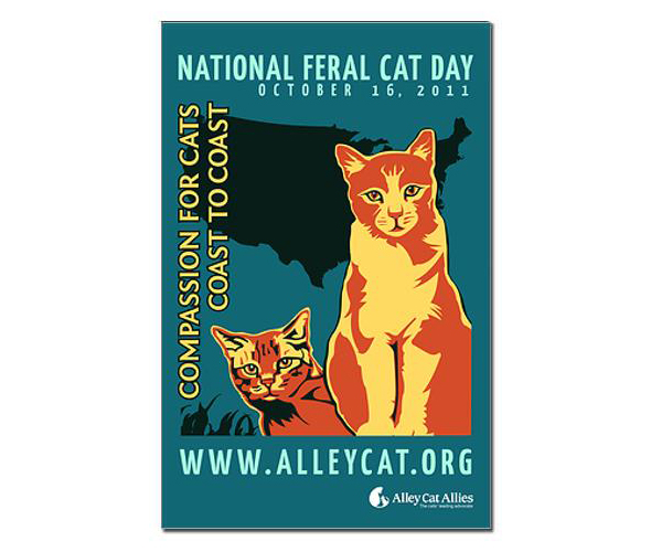 National Feral Cat Day 2011 poster